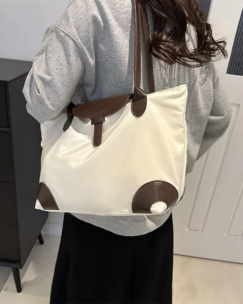 Womens Fashion Tote Bags Large Capacity Shoulder Purse Work Travel Handbag Casual Canvas Top Handle Satchel