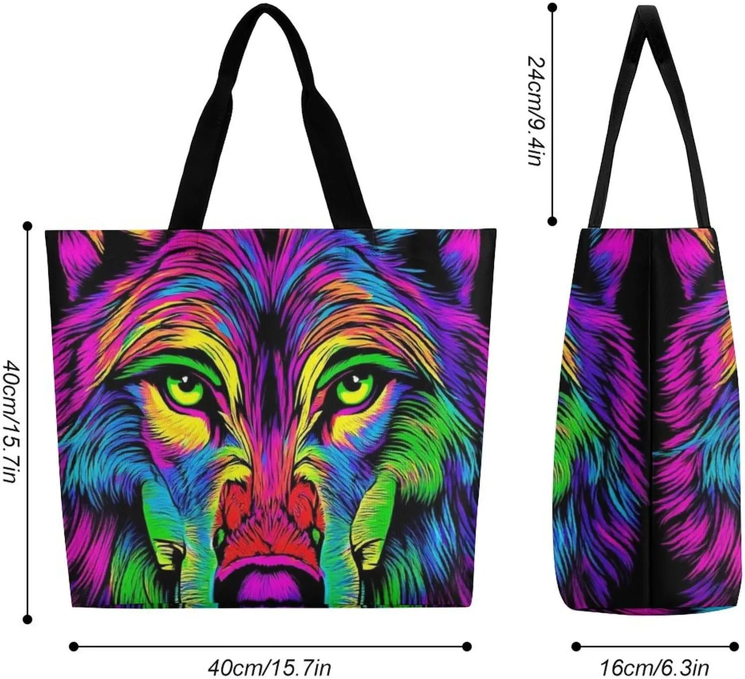Womens Grocery Bag, Large Capacity Tote Bags Portable Reusable Shopping Shoulder Bag