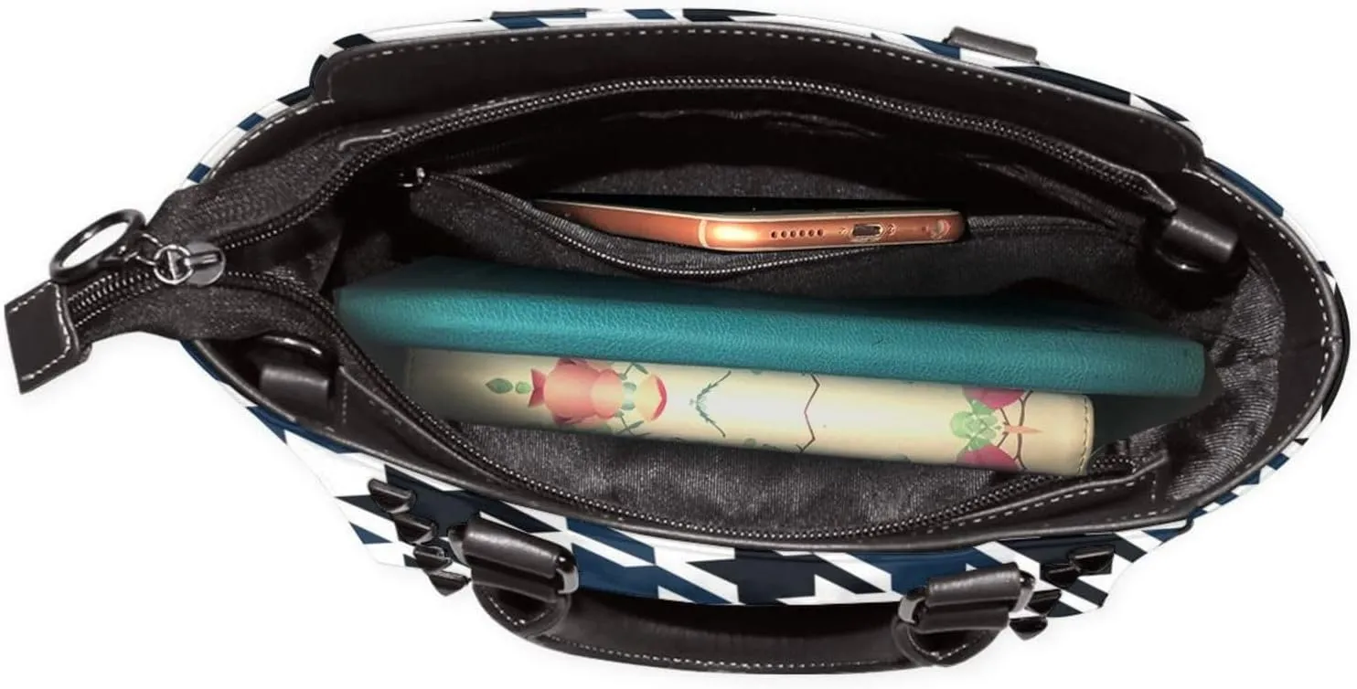 Womens Handbag Purse Handle Shoulder Crossbody Bag Rivet Satchel Tote Shoulder Bag