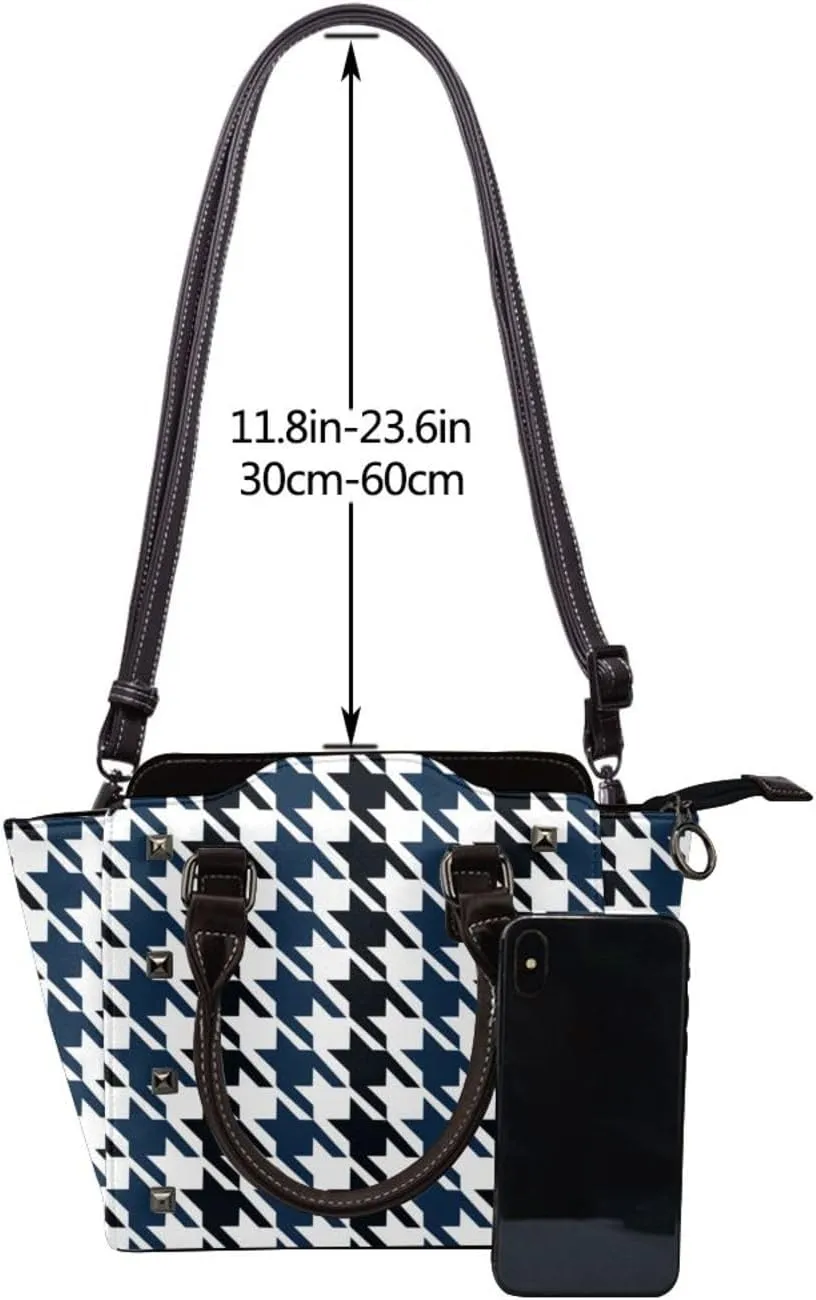 Womens Handbag Purse Handle Shoulder Crossbody Bag Rivet Satchel Tote Shoulder Bag
