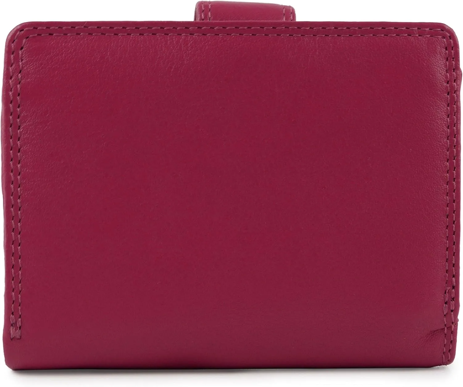Women's Leather Compact Tab Purse Wallet By Heritage Gift Box Handy