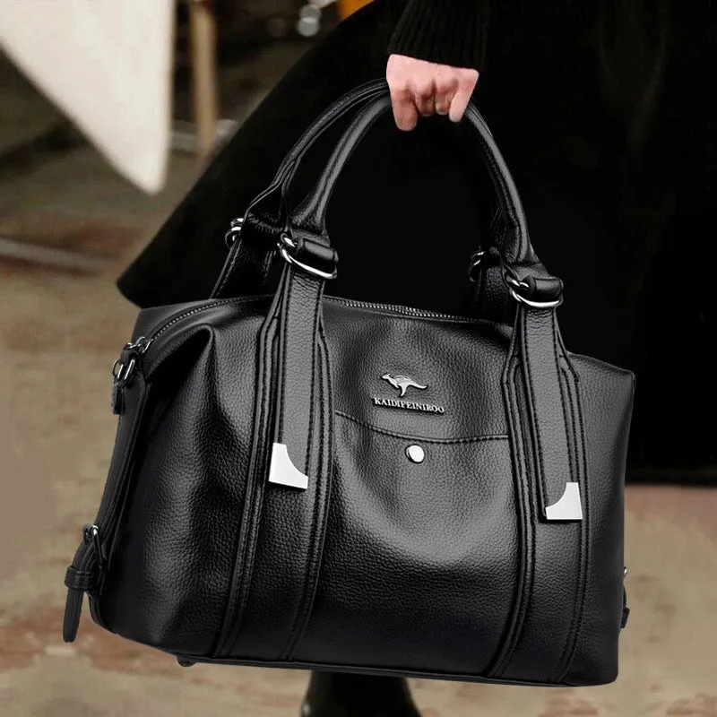 Women's Leather Large Capacity Shoulder Bag