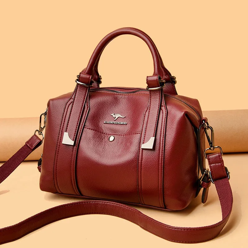 Women's Leather Large Capacity Shoulder Bag