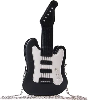 Women’s Piano Guitar Shape Crossbody Purse Bags Music Guitar Small Shoulder Bags Tote Purse