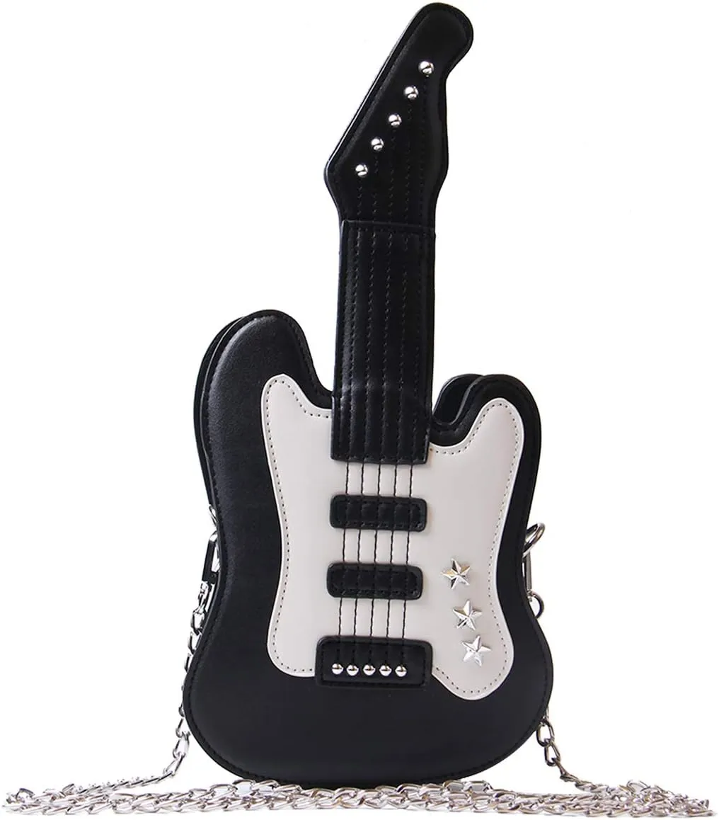 Women’s Piano Guitar Shape Crossbody Purse Bags Music Guitar Small Shoulder Bags Tote Purse