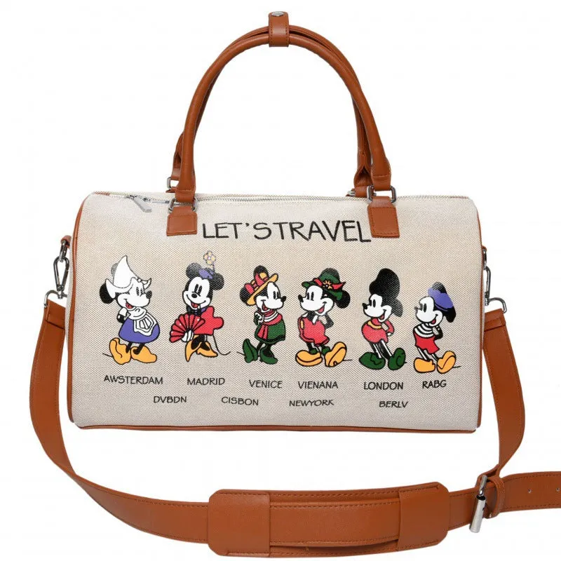 Women's Portable Storage Korean Cartoon Excursion Large Travel Bags