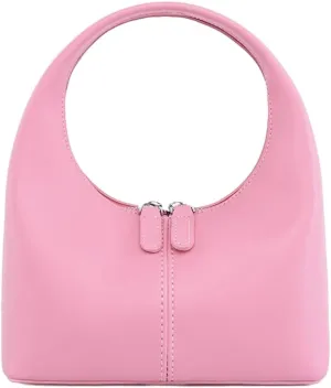 Women's PU Leather Mini Top Handbag Dumpling Clutch Small Solid Color Totes Trendy Zipper Purse Y2k Satchel