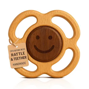 Wooden Rattle for Baby – Natural, Safe & Purposeful Play in a Fast World | A Back-to-Basics Toy Handcrafted in India by HippoToys