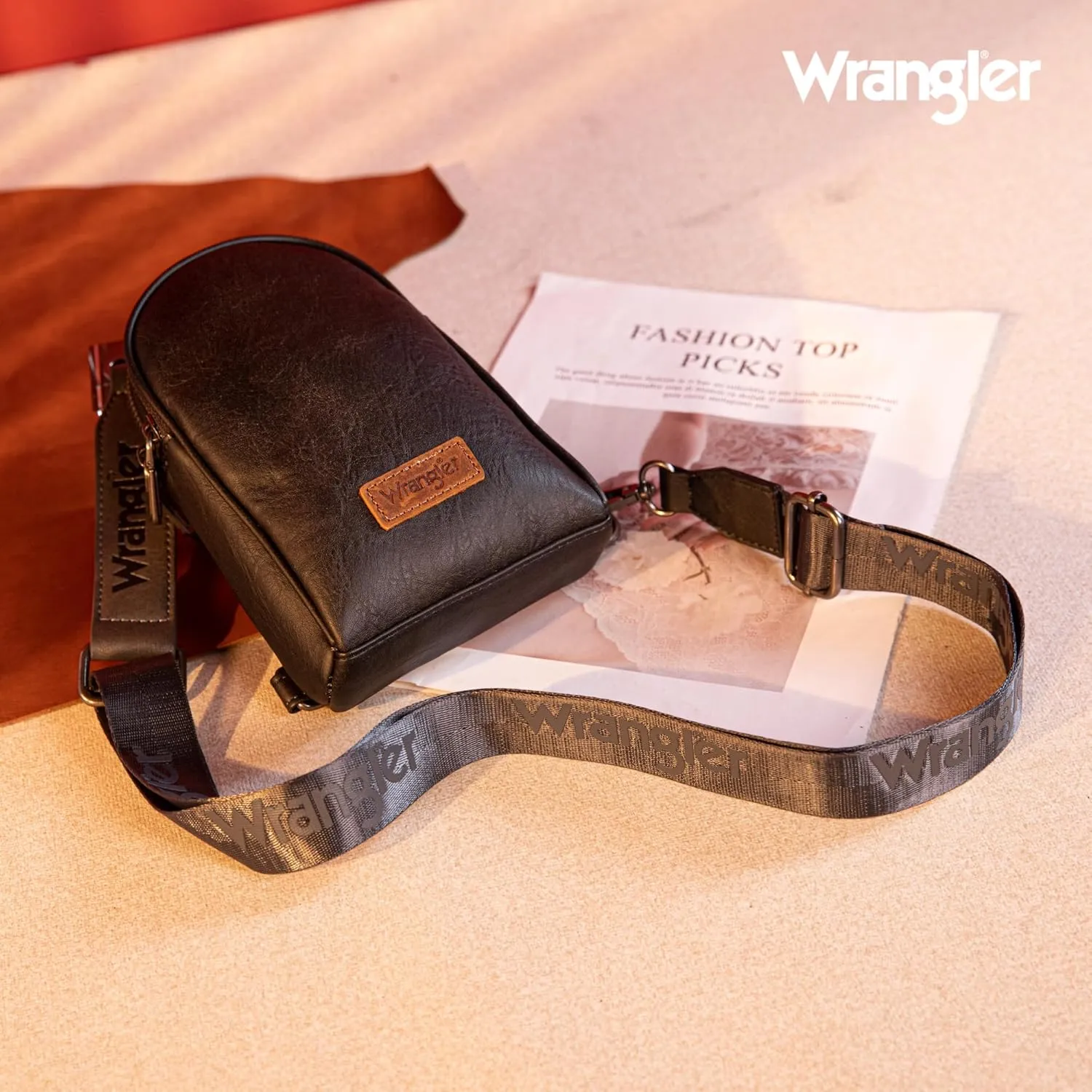 Wrangler Small Crossbody Sling Bag for Women Cross Body Purse Chest Bags for Travel