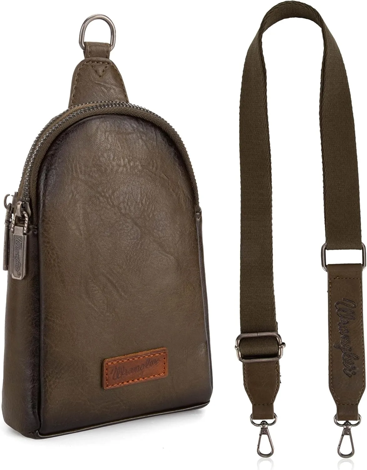 Wrangler Small Crossbody Sling Bag for Women Cross Body Purse Chest Bags for Travel