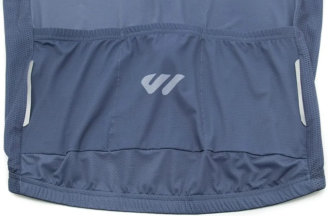 Wulibike Men's Cycling Jerseys Short Sleeve Bike Biking Shirts Full Zip with Pockets Road Bicycle Clothing