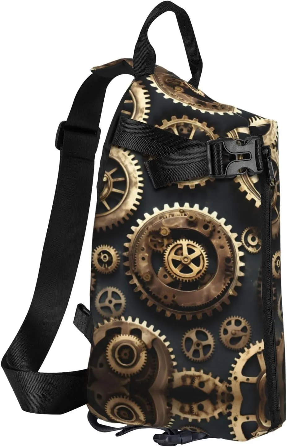 WURTON Strawberry Pattern Print Lightweight Adjustable Crossbody Backpack Daypack For Men,Women Sling Bag