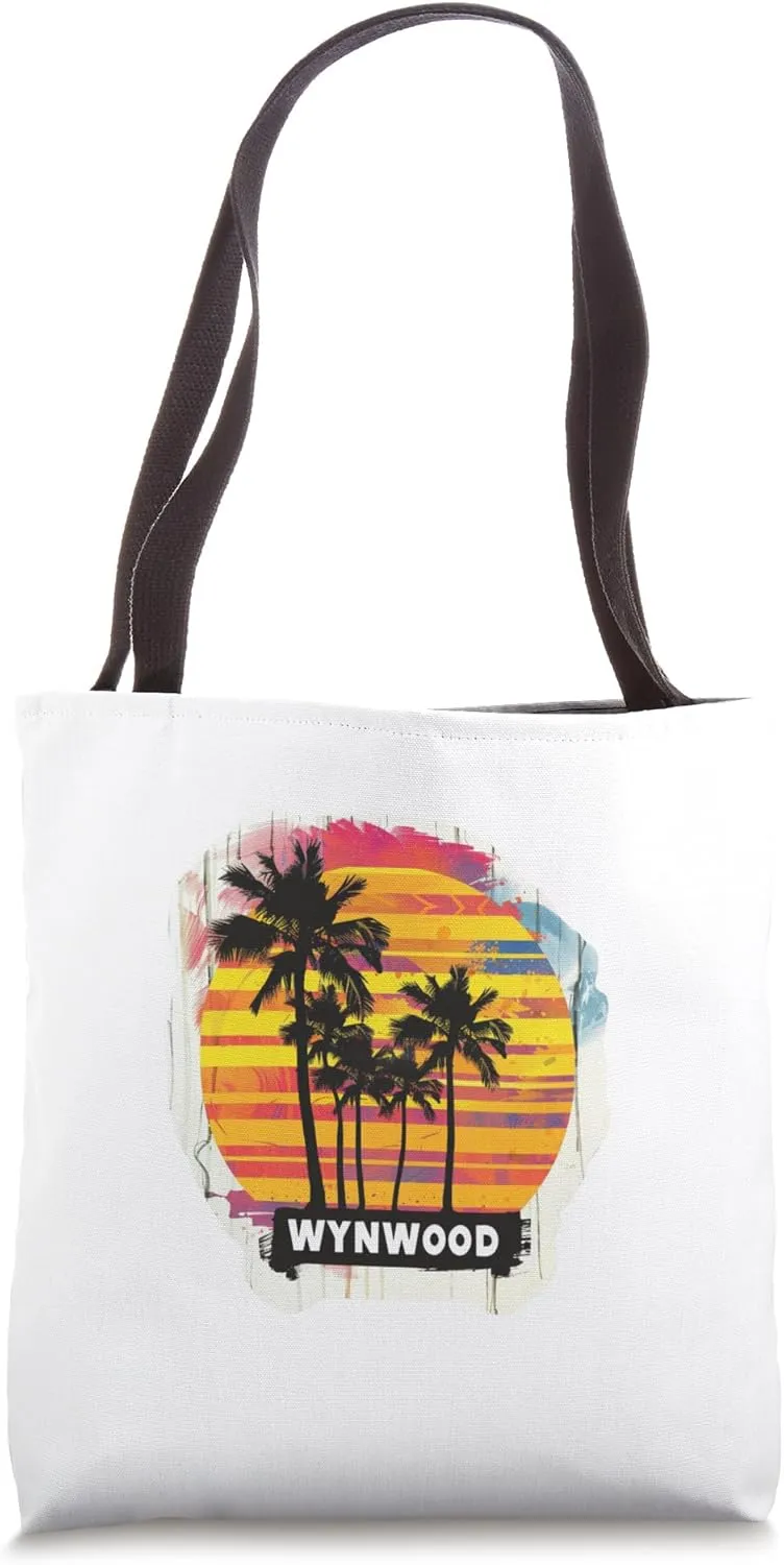 Wynwood Miami Florida Squad Vacation Trip Vacay Travel Art Tote Bag