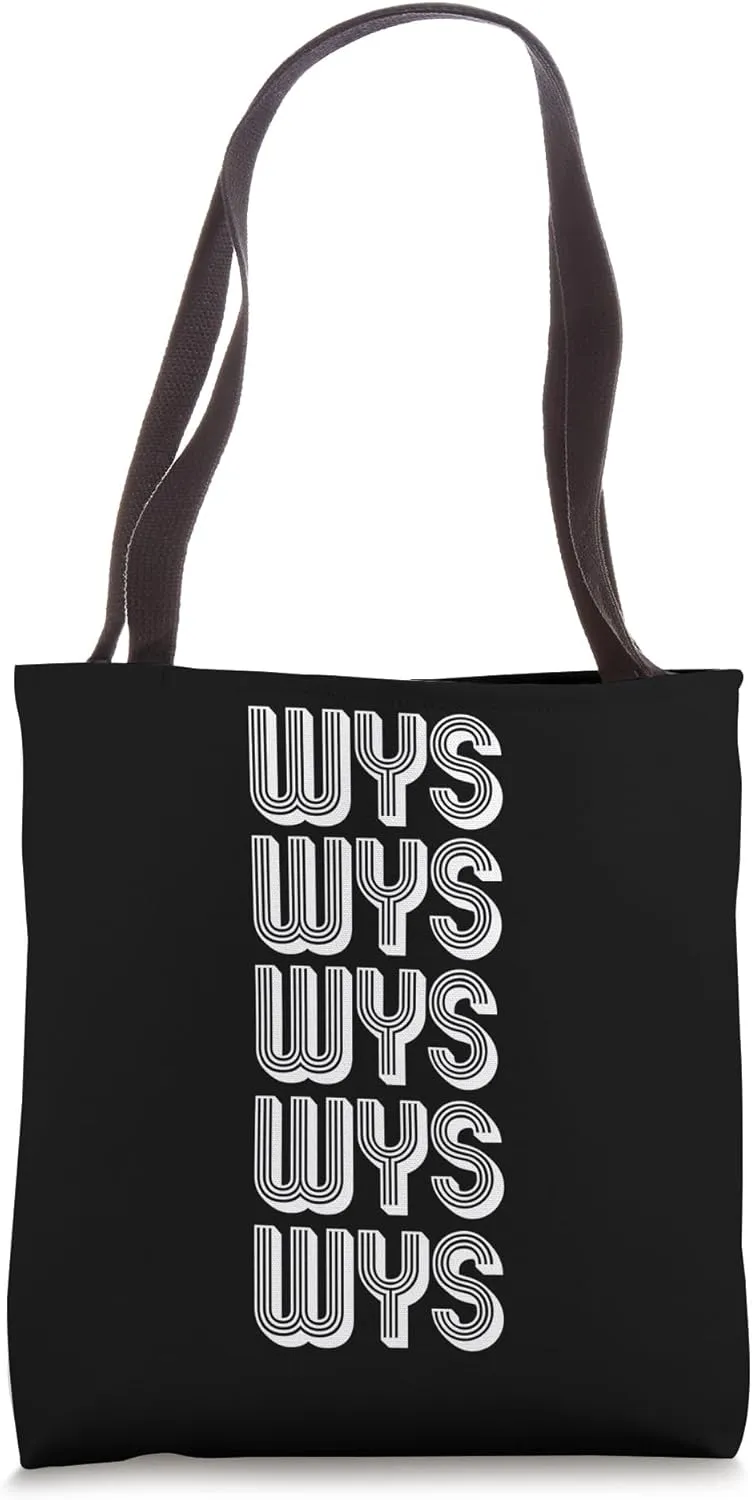 WYS West Yellowstone Airport Travel Tote Bag