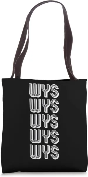 WYS West Yellowstone Airport Travel Tote Bag