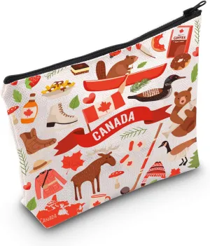 WZMPA Canada Trip Canvas Tote Bag Canada Travel Gift Canada Vacation Reusable Shoulder Bag For Canada Tourist Traveler (Canada)