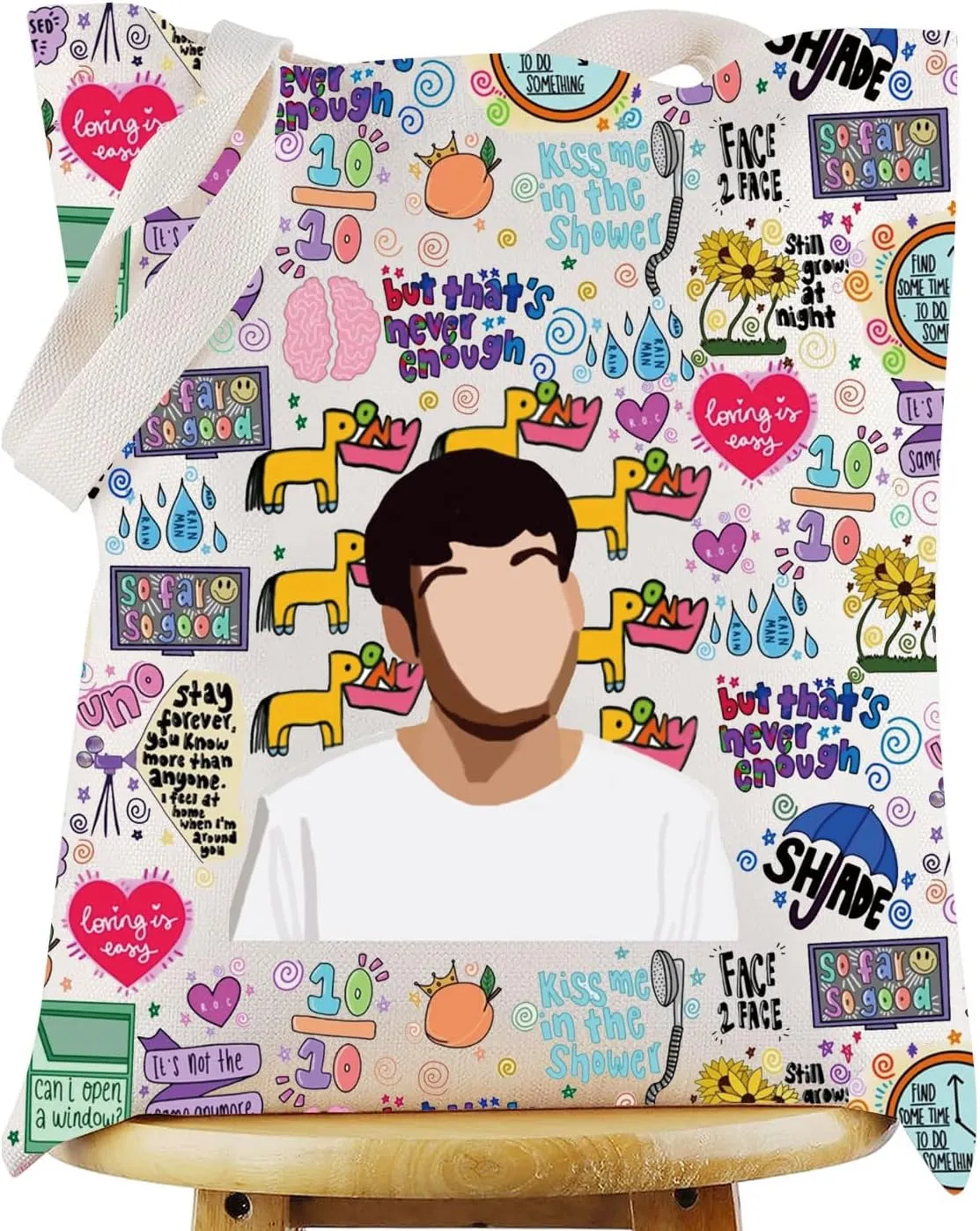 WZMPA ‌Singer Album Tote Bag Song Lyrics Inspired Gift Singer Concert Shoulder Bag Singer Tour Merchandise