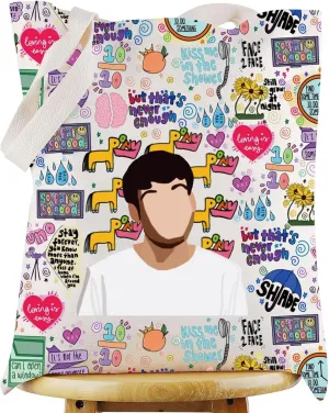 WZMPA ‌Singer Album Tote Bag Song Lyrics Inspired Gift Singer Concert Shoulder Bag Singer Tour Merchandise