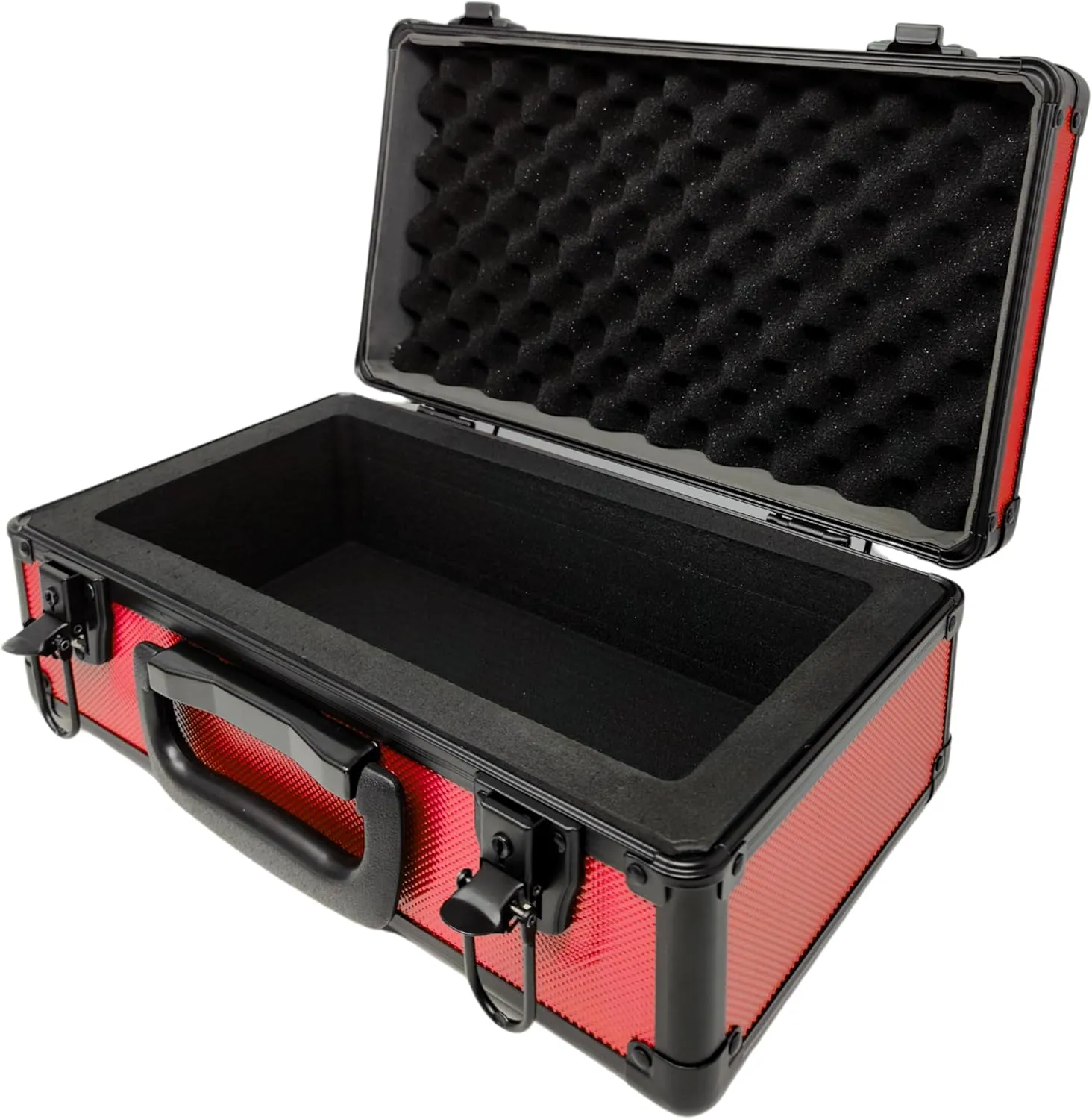 X-40 Compact Metal Slab Case | PSA BGS CGC | Durable Aluminum Briefcase for Graded Sports & Trading Cards | PSA Card Case & Graded Slab Storage Case Box (Red)
