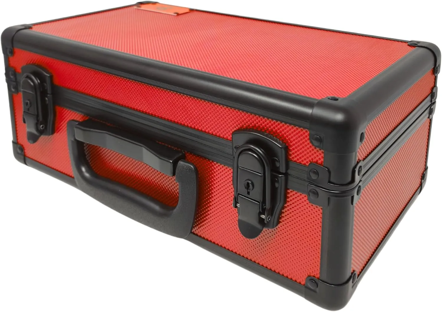 X-40 Compact Metal Slab Case | PSA BGS CGC | Durable Aluminum Briefcase for Graded Sports & Trading Cards | PSA Card Case & Graded Slab Storage Case Box (Red)