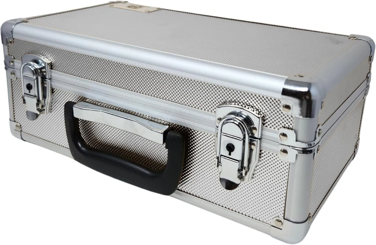 X-40 Compact Metal Slab Case | PSA BGS CGC | Durable Aluminum Briefcase for Graded Sports & Trading Cards | PSA Card Case & Graded Slab Storage Case Box (Silver)
