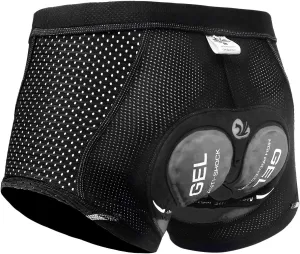 X-TIGER Men's Cycling Underwear Shorts 5D Padded Gel,MTB Biking Shorts Pants with Breathable,Adsorbent Design
