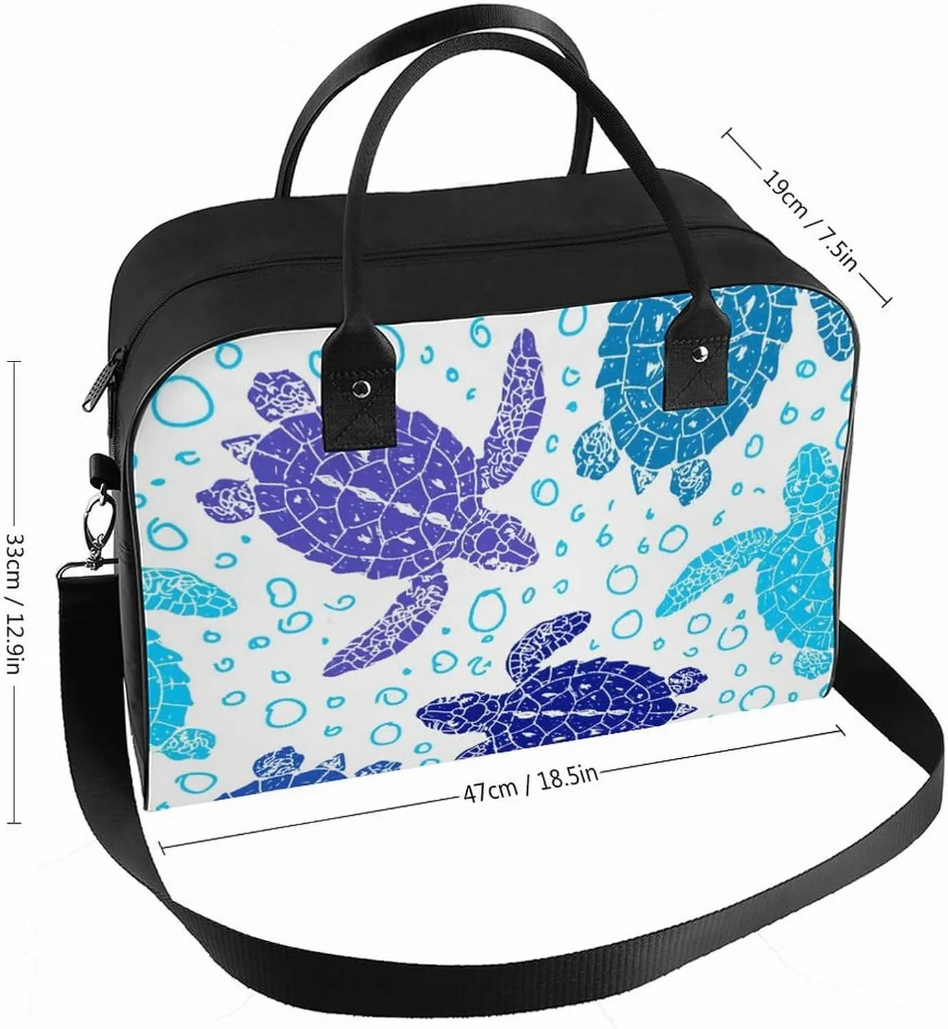 Yellow Classic Rubber Duck Fashionable Large Capacity Travel Handbag Unisex