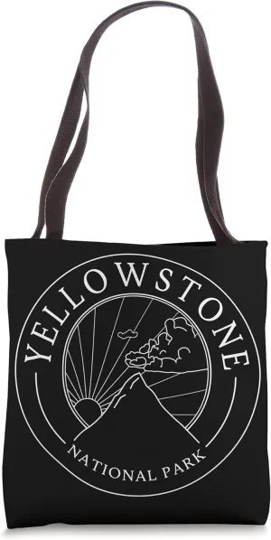 Yellowstone Idaho National Park Logo Travel Tote Bag