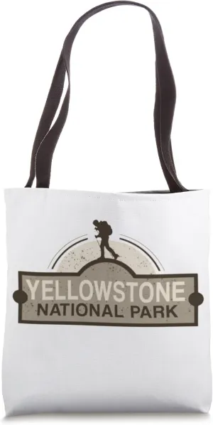 Yellowstone US National Park Wyoming Montana Idaho Travel Tote Bag
