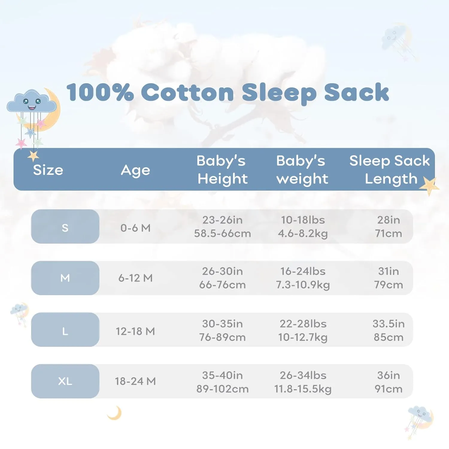 Yoofoss Baby Sleep Sack 6-12 Months Wearable Blanket for Babies 100% Organic Cotton 2-Way Zipper TOG 0.5 Toddler Sleeping Sack 3 Pack, Comfy Soft Lightweight