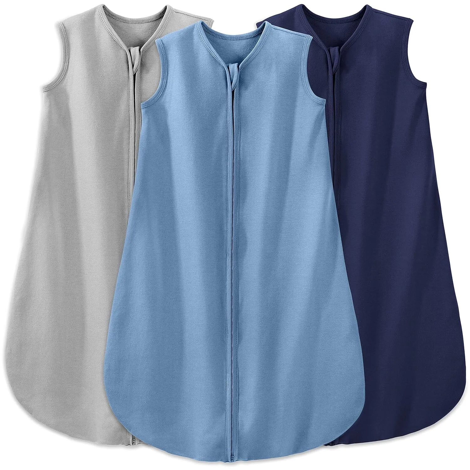 Yoofoss Baby Sleep Sack 6-12 Months Wearable Blanket for Babies 100% Organic Cotton 2-Way Zipper TOG 0.5 Toddler Sleeping Sack 3 Pack, Comfy Soft Lightweight