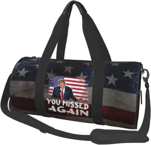 You Missed Again Duffel Bag Gym Bag Travel Sports Tote Large Foldable Beach Swim Yoga5