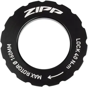 Zipp Center-Lock Disc Lock Ring - Zipp Logo, Sold Each, for Rotors up to 160mm