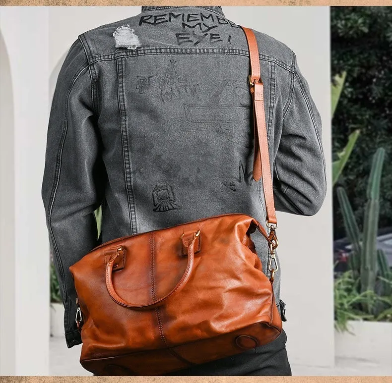 Zipper Handbag First Layer Cowhide Adjustable Shoulder Large Capacity