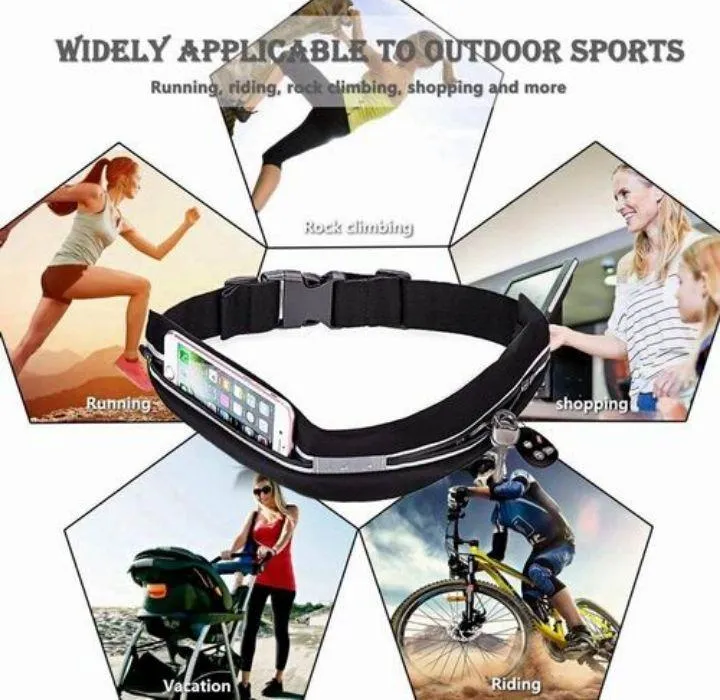 Zupa Expandable Zippered Running Waist Belt (2-Pack)