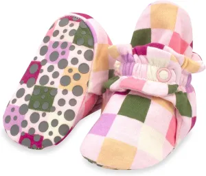 Zutano Unisex Organic Cotton Baby Booties With Gripper Soles