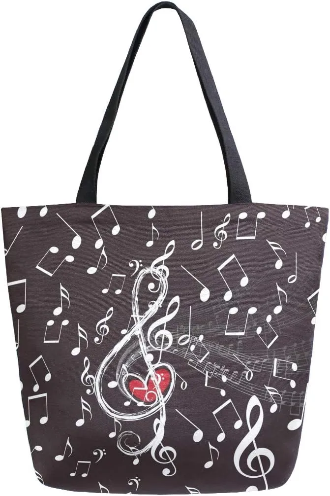ZZKKO Japanese Cherry Canvas Tote Grocery Bag Shoulder Casual Book Bag
